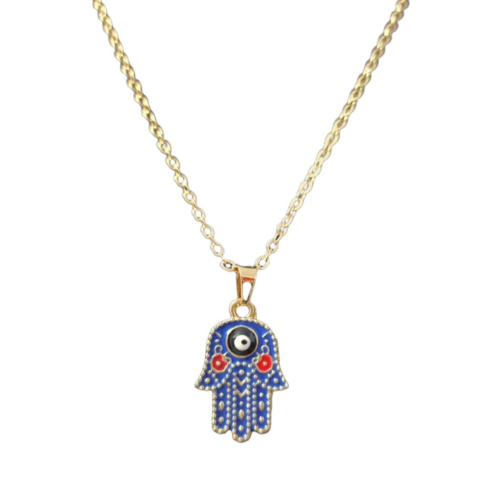 3 Pack Dainty Hamsa Necklace